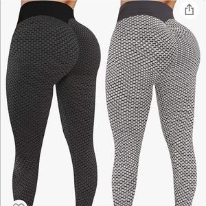 2 pack high waist tiktok legging pants for women